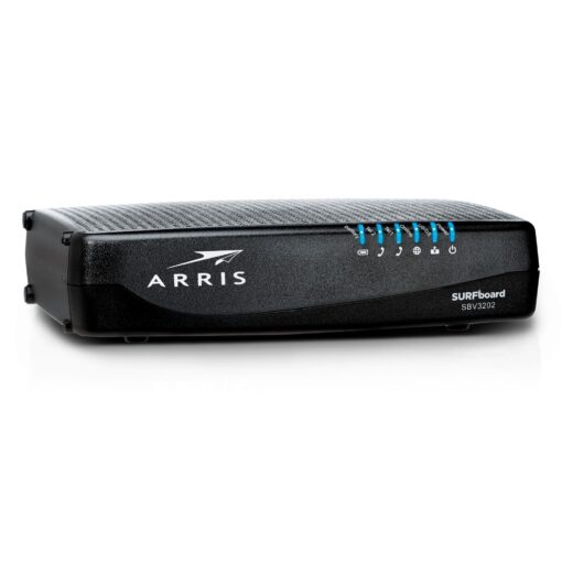 ARRIS SURFboard SBV3202 DOCSIS 3.0 Cable Modem | Comcast Xfinity Internet & Voice | 1 Gbps Port | 2 Telephony Ports | 800 Mbps Max with Xfinity Internet Plans | 2 Year Warranty Router