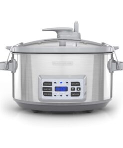 BLACK+DECKER SCD7007SSD Digital Slow Cooker with Temperature Probe + Precision Sous-Vide, 7-Quart Capacity, Stainless Steel 25 71DeVedHh L