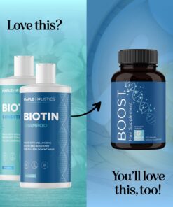 Volumizing Biotin Shampoo and Conditioner Set - Sulfate Free Shampoo and Conditioner for Dry Damaged Hair Care - Thinning Hair Shampoo and Conditioner with Nourishing Biotin and Rosemary Oil (8oz) 8.00 Fl Oz (Pack of 2) 21 71Deg6gMljL