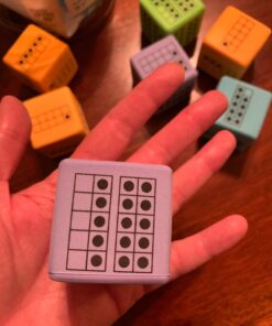 hand2mind Ten Frame Dice, Large Foam Dice for Classroom, Subitizing Dice, Math Manipulatives for Elementary School, Counting Toys for Toddlers, Educational Toys for Preschool Children (Set of 12) 30 71Df1ImlQEL