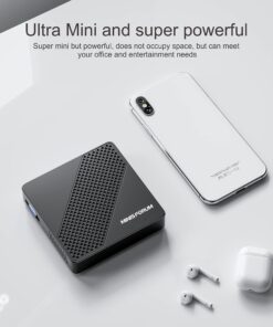 MINISFORUM N40 Mini PC Fanless Silent Desktop Computer 4GB RAM, 64GB eMMC Micro PC, Celeron N4020 up to 2.8GHz, 1000M LAN, HDMI&VGA, Support Auto Power On Mini Computer N40(4+64) 38 71DfpBJMtLL
