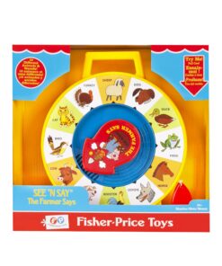Fisher Price Classics - Farmer Says See 'n Say - Vintage Learning Toy, Sounds and Animals, Interactive Retro Game for Kids, Girls, Boys, Baby, Preschoolers, Toddlers, Unisex Ages 18 Months + 24 71DgEwUSbNL