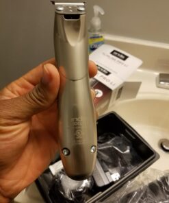 Andis 32400 Slimline Pro Cord/Cordless Beard Trimmer, Lithium Ion T-blade Trimmer, Close Cutting T-Blade Zero Gapped, Chrome Old Chrome Slimline Trimmer 62 71DgpvrX9dL