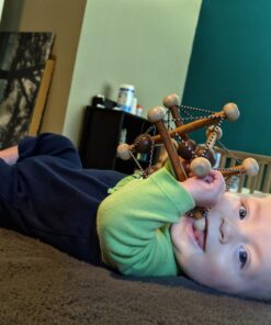 Manhattan Toy Artful Skwish Wooden Baby Rattle and Motor Skill Activity Toy for Infants and Toddlers 25 71DhGxzlHfL