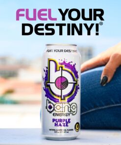 Bang Energy Purple Haze, Sugar-Free Energy Drink, 16 Ounce (Pack of 12) 16 Ounce (Pack of 12) 32 71DiKK yUwL