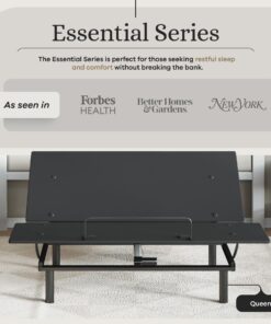 Alternative view of Sven & Son Essential Adjustable Bed Base (Frame Only), Easy Assembly, Head and Foot Lift, Memory Positions, Zero Gravity, Wireless Remote - Queen Adjustable Base Frame Only