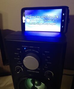 Singsation Karaoke Machine - Full Karaoke System for Adults or Kids, with Wireless Bluetooth Speaker and Microphone. Works with All Karaoke Apps via Smartphone or Tablet 26 71Dixvq31yL