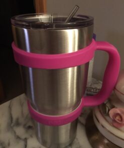 F-32 Handle - 19 COLORS - 30oz Size - Compatible with 30 oz YETI and 30 oz. OZARK TRAIL Tumbler Travel Mug (30OZ, COOL PURPLE (PINKISH PURPLE)) 30ozCool Purple (Pinkish Purple) 30.0 ounces 43 71DjTbAUbVL