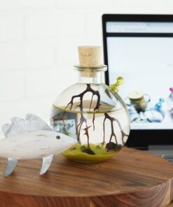 Shrimp Bubble Glass Self-Sustaining Ecosystem Amber 29 71Dk88CxCSL