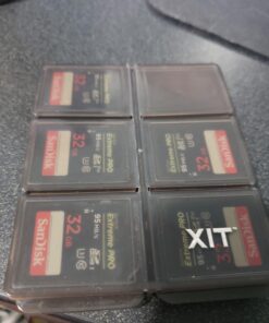 XIT XTMCASE 12 Piece SD/SDHC Memory Card Hard Plastic Case 53 71Dkb8M94vL