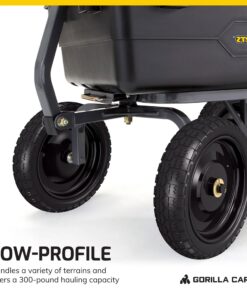 Gorilla Carts 13 Inch No Flat Replacement Wheel, Pneumatic Flat Free Cart Tires for Utility Garden Cart, Wheelbarrow, Dolly, Hand Truck, & Wagon (2 Pack) 16 71DkvlSpPHL