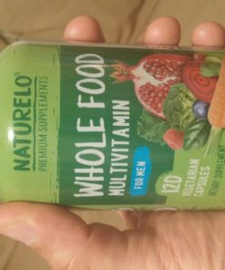 NATURELO Whole Food Multivitamin for Men - with Vitamins, Minerals, Organic Herbal Extracts - Vegetarian - for Energy, Brain, Heart, Eye Health - 120 Vegan Capsules 37 71Dl0gcC0sL