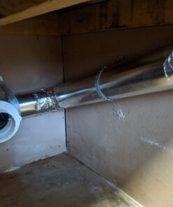 VIVOSUN 4 Inch Inline Duct Fan 100 CFM, HVAC Exhaust Ventilation Fan with Low Noise for Basements, Bathrooms, Kitchens and Attics, Silver 4'' 27 71Dl5heMxJL