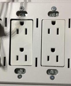 Lutron Claro 4 Gang Decorator/Rocker Wallplate, Gloss, White (1-Pack) | CW-4-WH 1 Pack 27 71DlBBJK3NL