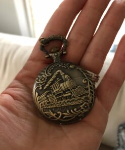 Train Copper Dangle Pendant Quartz Pocket Watch 33 71DlKGlPYmL