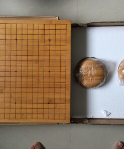 Brybelly Go Set All Natural Bamboo Wood Go Board | Bowls and 361 Bakelite Stones | 2-Player - Classic Chinese Strategy Board Game | Measures 19 x 19in Top Side or 13 x 13in Under Side Beginner's Board 1 51 71DmJ5JKuBL 1