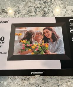 Digital Picture Frame, PULLOON 10.1 Inch WiFi Digital Photo Frame with HD Touch Screen, Auto-Rotate, Wall Mountable, Built-in 32GB Storage, Easy Setup to Share Photo and Video Instantly via App 10" Wifi 34 71Dn3PIFYuL