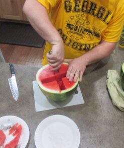 IPAC Watermelon Slicer – Angurello The Original Italian Designed Watermelon Cutter that Makes Slicing Watermelon Fast and Easy – Premium Grade Stainless Steel 21 71DnR60jRIL