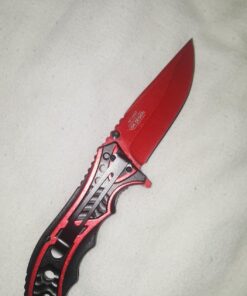 M-tech 8 Inch Spring Assisted Blood Red Folding Pocket Knife Tactical Combat 20 71DncZjOV3L