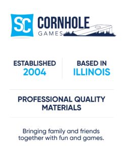 SC Cornhole Games Weather Resistant Cornhole Bags (Set of 8) - Professional Regulation Size/Weight (16 oz) - Use on Pro Corn Hole Boards or Bean Bag Toss Sets Red/Royal Blue 20 71DnhxFd0KL