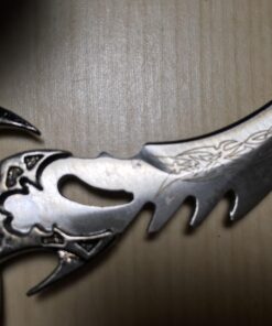 Ace Martial Arts Supply Draco Twin Fantasy Dagger Set, Silver Twin Draco 28 71DnjrYSjrL