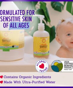 California Baby Calendula Shampoo and Body Wash | 100% Plant-Based (USDA Certified) | Allergy Friendly | Soothing Baby Soap and Toddler Shampoo for Dry, Sensitive Skin | 562 mL / 19 fl. oz. 19 Fl Oz (Pack of 1) 13 71Dnn1vialL