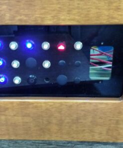 Ulincos Latching Pushbutton Switch U19C1 1NO1NC SPDT ON/Off Black Metal Shell with Blue LED Suitable for 19mm 3/4" Mounting Hole (Blue) Blue LED with Black 32 71DoR BO2dL