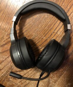 CHAFON E300 Gaming Headset with Noise Cancelling Microphone, Surround Sound Headphones for PS4 PC Xbox One PS5 Controller, Dynamic RGB Wired Headsets for Computer Laptop Mac Nintendo NES Games 47 71DodyyMwIL