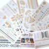 10 Sheets Modern Boho Metallic Tattoos Flash Gold/Silver Ultimate Collection Gold,Silver 72 71DotKEC2ZL