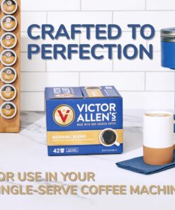 Victor Allen's Coffee 100% Colombian, Medium Roast, 80 Count, Single Serve Coffee Pods for Keurig K-Cup Brewers 80 Count (Pack of 1) 21 71Doxt3BDBL 1