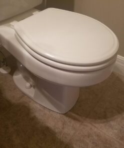 MAYFAIR 848SLOWB 000 Toilet Seat will Slow Close, Never Loosen and Easily Remove, ROUND, Durable Enameled Wood, White 40 71Dp8sSO3hL