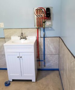 Ecosmart ECO 24 24 KW at 240-Volt Electric Tankless Water Heater with Patented Self Modulating Technology, 17 x 17 x 3.5 17 71DpHm1eabL