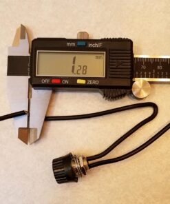 Creative Hobbies 5 Pack of Rotary Style On/Off Canopy Light Switch, Lamp Switch, 3/1 amps at 125/250V, Metal Bushing with 6 Inch Wire Leads Stripped Ends 33 71Dpg1FQjOL