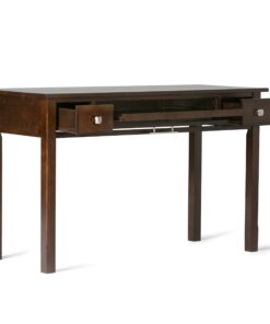 SIMPLIHOME Avalon SOLID WOOD Contemporary 47 Inch Wide Writing Office Desk in Dark Tobacco Brown, For the Office Desk, Writing Table, Workstation and Study Table 18 71DpjnfhDDL