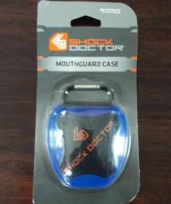 Shock Doctor Ventilated Mouth Guard Case, Universal Storage for Adult & Youth Sizes Trans Blue 25 71Dqgke39hL