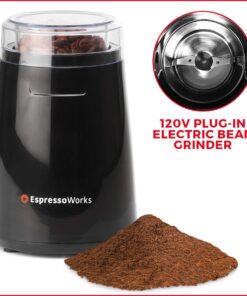 EspressoWorks 19-Bar Espresso, Latte and Cappuccino Maker 10-Piece Set - Brew Cappuccino and Latte with One Button - Espresso Machine with Milk Steamer 1250W - Coffee Gifts (Black) Black 31 71DquLA2CUL