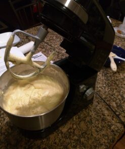 Hamilton Beach Electric Stand Mixer, 4 Quarts, Dough Hook, Flat Beater Attachments, Splash Guard 7 Speeds with Whisk, Black 35 71Ds8a5iZbL