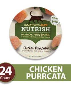 Alternative view of Rachael Ray Nutrish Natural Wet Cat Food, Chicken Purrcata Recipe, 2.8 Ounce Cup (Pack of 24), Grain Free 2.8 Ounce (Pack of 24) Green