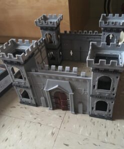 DIY Castle Building The Medieval Times Middle Ages Military Plastic Fort Model Kit Set with Figures Soldier Knight Simulated Siege War of Attack 31 71DtlWutONL