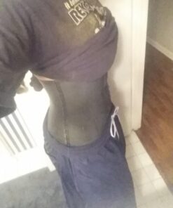 Ann Chery 2021 Corset Waist Trainer for Women - Colombian Waist Cincher - 3 Hook Latex Body Shaper Medium Black 26 71Dtw8urGSL