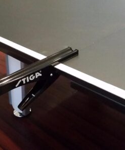 STIGA Premium Clipper 72” Regulation Table Tennis Net and Post Set with Easy Set Up and Spring Activated Clip, Black & white 20 71Du5iBx8NL