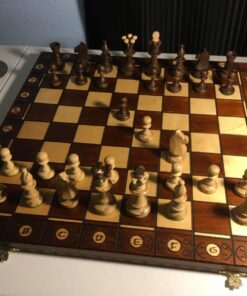 Wegiel Chess Set - Consul Chess Pieces and Board - European Wooden Handmade Game - JUNIOR 89 71DvKBWGTL