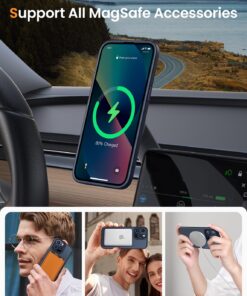 Alternative view of Mgnaooi Magnetic Case for iPhone 14 Pro Max Case [MIL-Grade Drop Tested & Compatible with MagSafe] Translucent Matte Back with Aluminum Alloy Keys, Anti-Fingerprint Anti-Scratch 6.7 Inch, Black