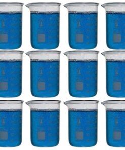 50ml Beaker, Low Form Griffin, Borosilicate 3.3 Glass, Spout, Karter Scientific (Pack of 12) 50ml Pack of 12 7 71DwD1myfgL