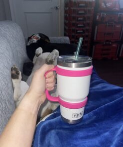 STRATA CUPS 30oz Tumbler Handle (PINK) Available For 30oz YETI Tumbler, OZARK TRAIL Tumbler, Rambler Tumbler- BPA FREE Pink 29 71DwMWHrHL