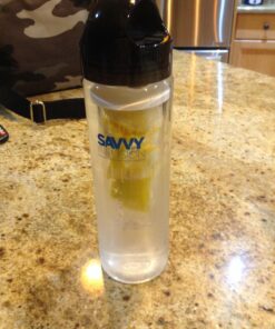 Infusion Fruit Infuser Water Bottle - BPA Free Insulated Water Bottle, Reusable Water Bottle with Fruit Infuser, Easy-to-Clean Gym Accessories for Women, Sports Water Bottle, Savvy Outdoors Black 24 oz 28 71Dx0um43bL