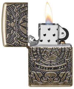 Zippo Armor Deep Carve Lighters Armor Antique Brass Book of the Dead 12 71DxAtgTffL