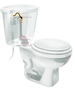 Fluidmaster 218 Toilet Refill Tube and Clip Replacement, For 100,200,200A, 400A and Most Other Valves , Black 1 Count (Pack of 1) 7 71DxMJZzzL