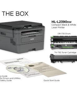Brother HL-L2390D Wireless All-in-One Monochrome Laser Printer, Black - Print Copy Scan - 32 ppm, 2400 x 600 dpi, 8.5 x 14, Auto 2-Sided Printing, 250-Sheet, Tillsiy 11 71Dz2X5EmkL