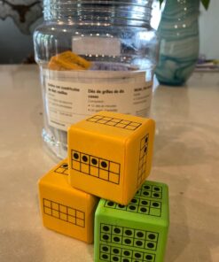 hand2mind Ten Frame Dice, Large Foam Dice for Classroom, Subitizing Dice, Math Manipulatives for Elementary School, Counting Toys for Toddlers, Educational Toys for Preschool Children (Set of 12) 28 71DzCKXLnGL